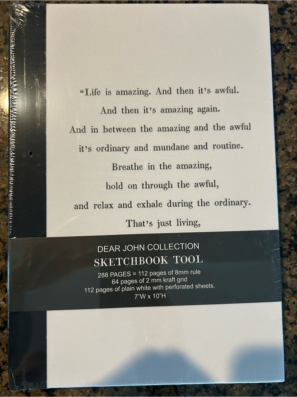 Dear John Collection Sketchbook Tool - White & Black
